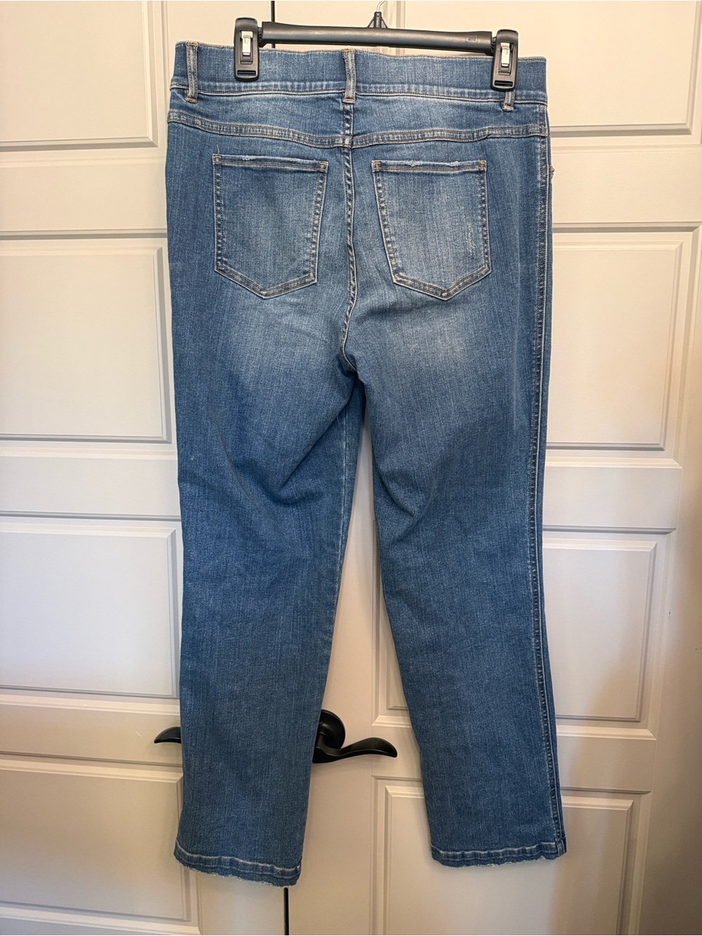 SPANX Women's Straight Leg Jeans in Blue Denim - Picture 6 of 6